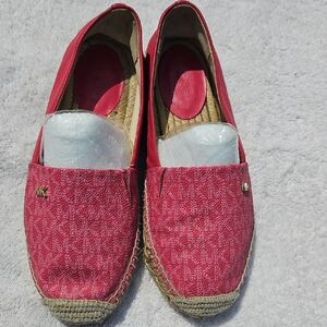 Michael Kors Pink Espadrille Loafers